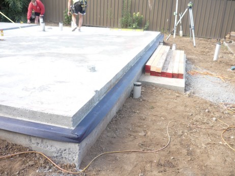 Putting the Finishing Touches on the Concrete Slab