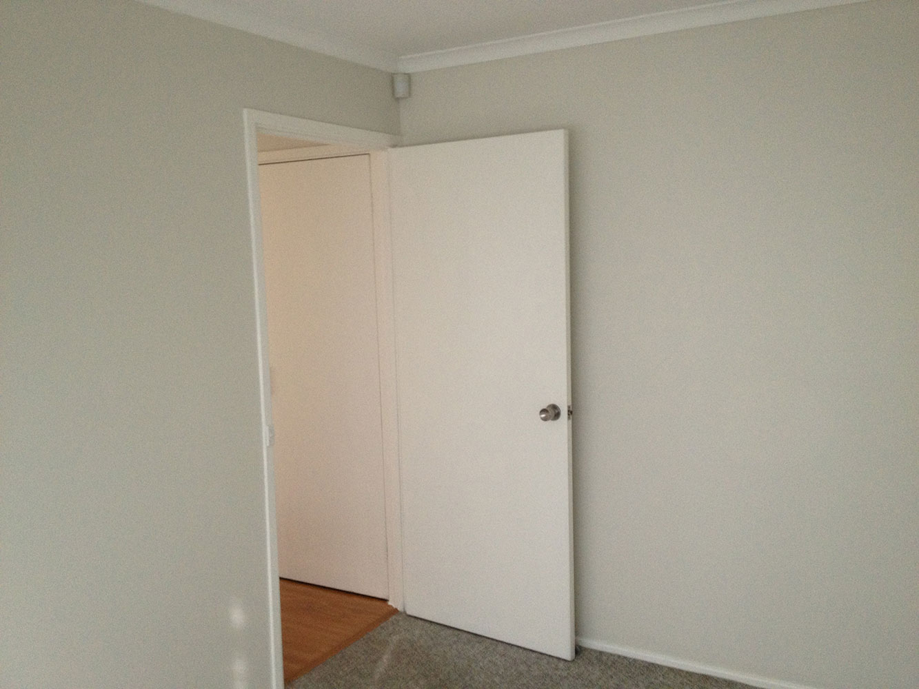 Standard Bedroom Entry With upgraded Alarm For extra Security