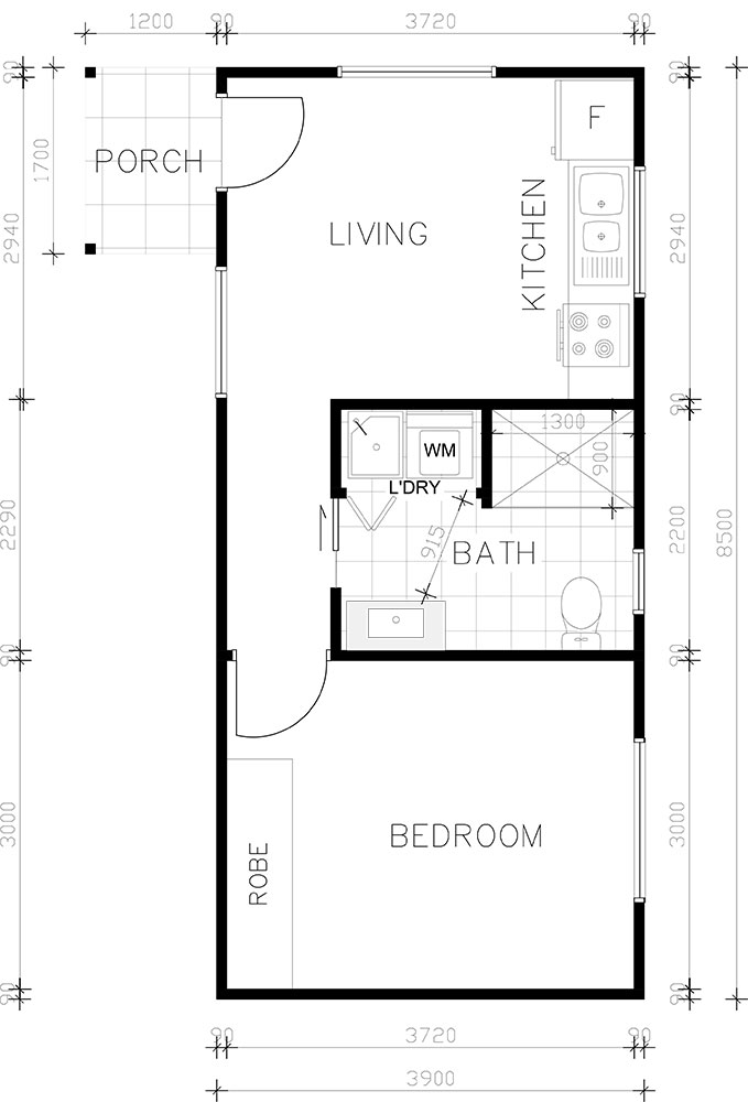  Granny  Flat  Floorplan Gallery 1 2  3 Bedroom  Floorplans